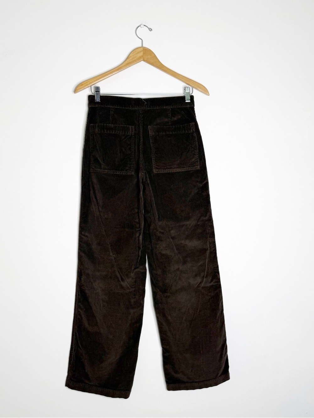 Madewell Emmett Wide Leg Corduroy Pants Size 26 Brown High Rise - Picture 6 of 8